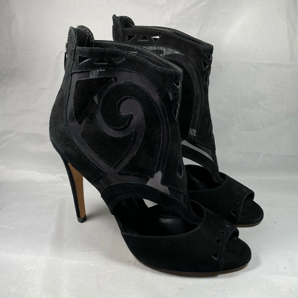 SIGERSON MORRISON | Mesh Macee Suede Heels 9 - Picture 15 of 15